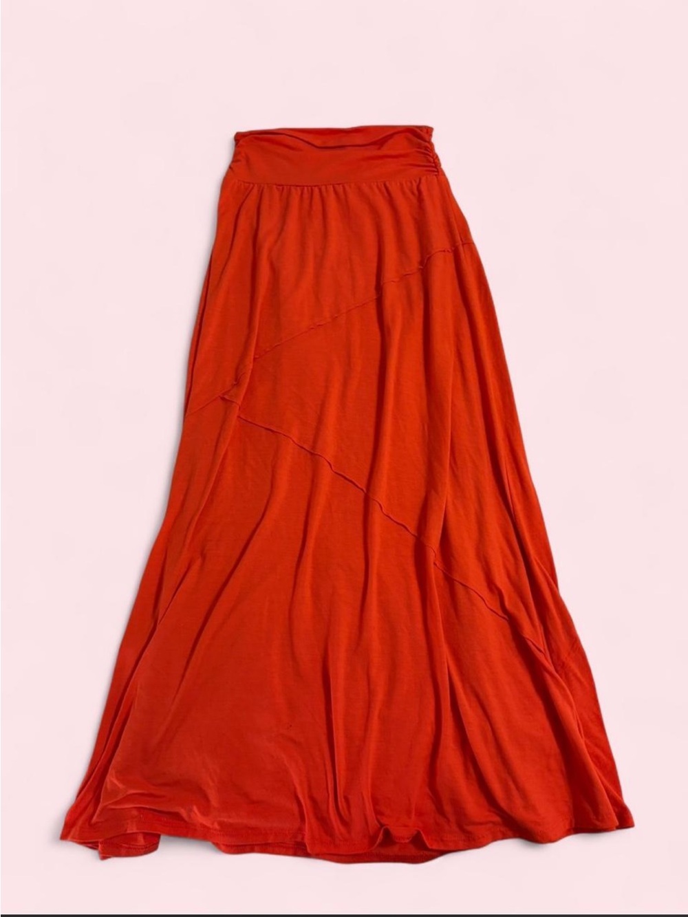Joe B Orange Maxi Skirt Size M